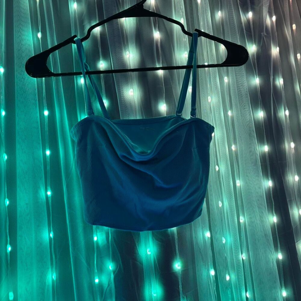 Aerie Women's Blue Cropped Tank